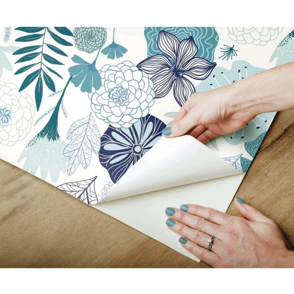 Roommates Perennial Blooms Peel And Stick Wallpaper
